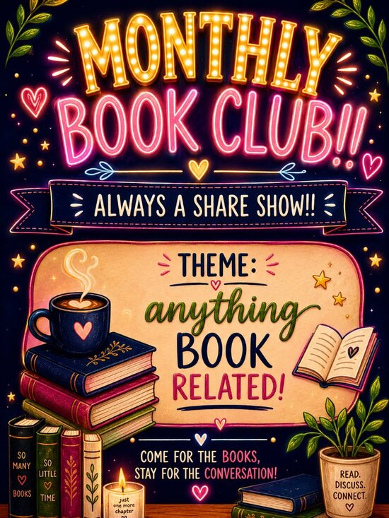 Other - 🎀⭐️📚Monthly Book Club flyer🎀⭐️📚